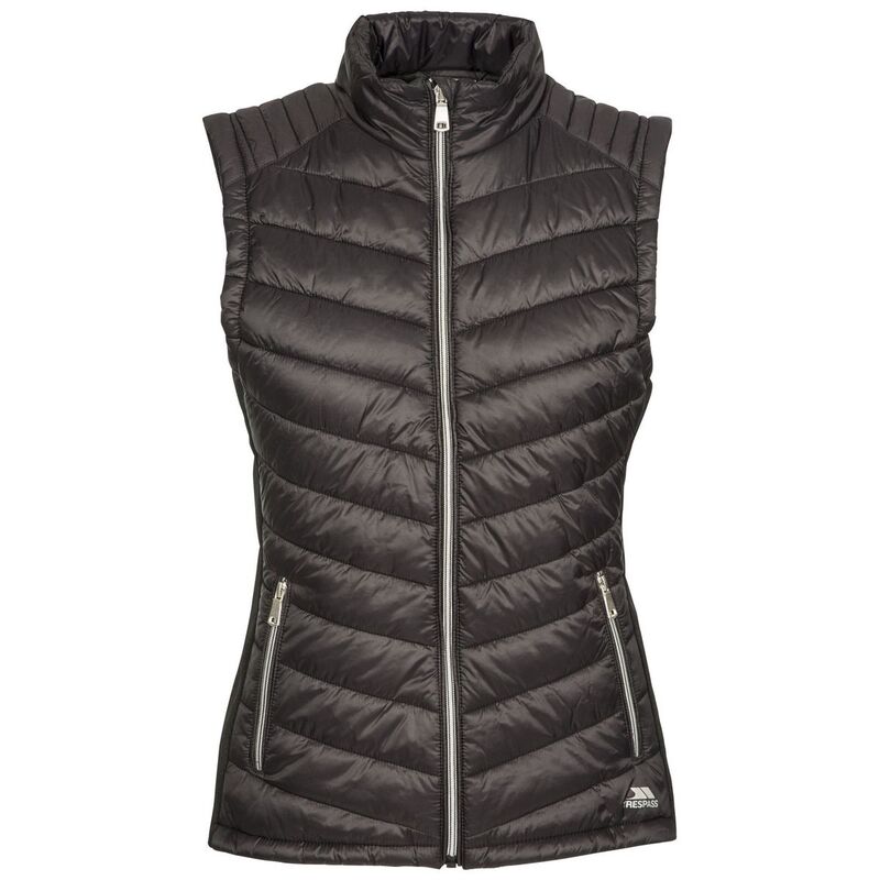 トレス通行手形 レディース アウター 上衣・上衣 ジレ Trespass Womens/Ladies Elanora Padded Gilet Black 黒いこと