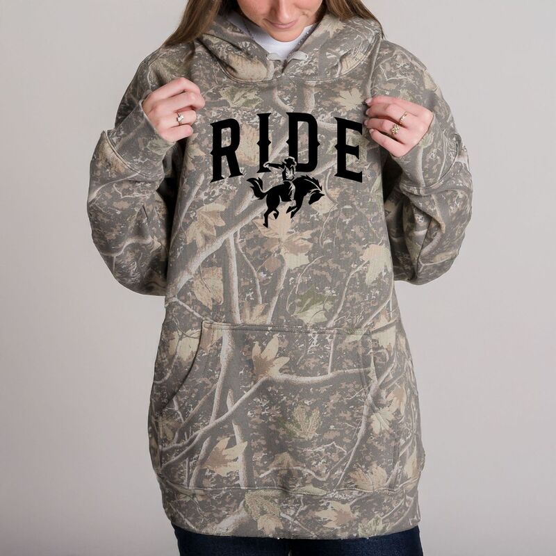 Simply Sage Market レディース トップス プルオーバー パーカー Simply Sage Market Ride Cowboy Arched - Camo Hoodie Camo