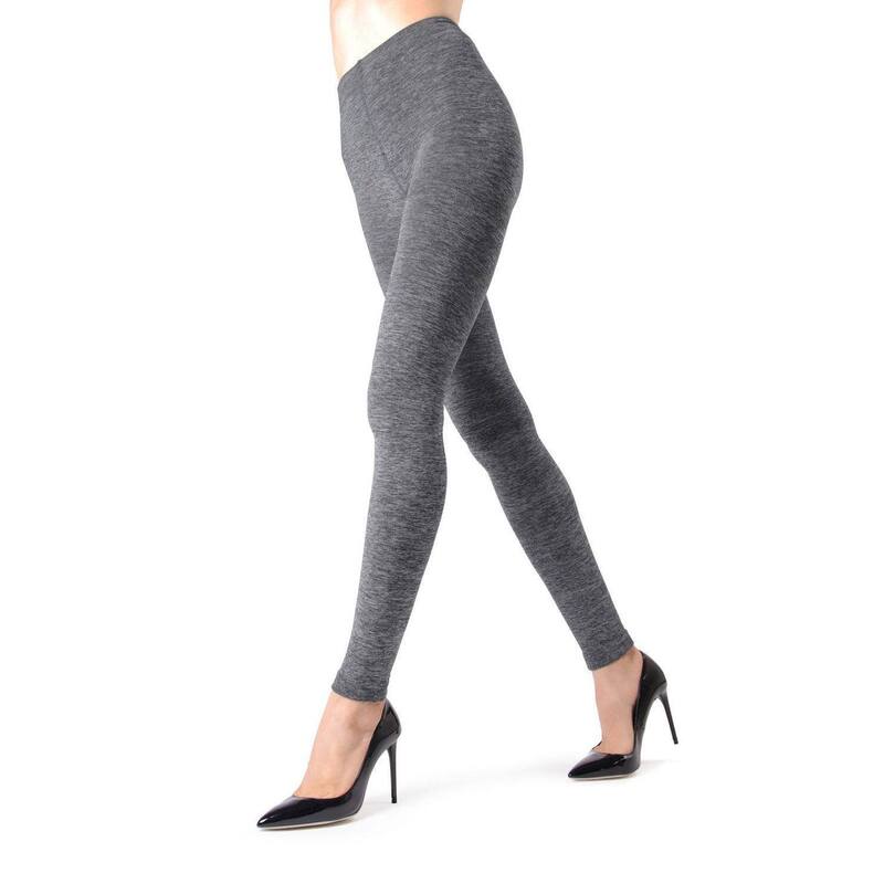 メモイ レディース アンダーお召しもの ソックス フリース MeMoi Women\u0027spacedye Fleece Lined Winter Tights Black 黒いこと