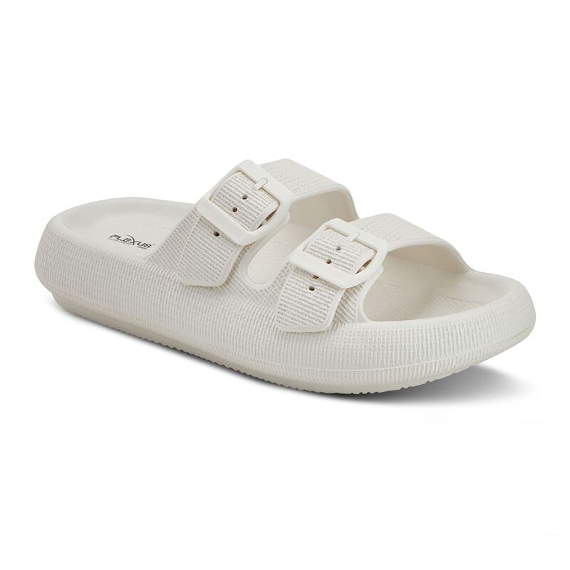 フレクサス レディース シューズ サンダル Flexus by Spring Step Bubbles Women\u0027slide Sandals White 白いこと コンフォートサンダル-靴-レディース靴
