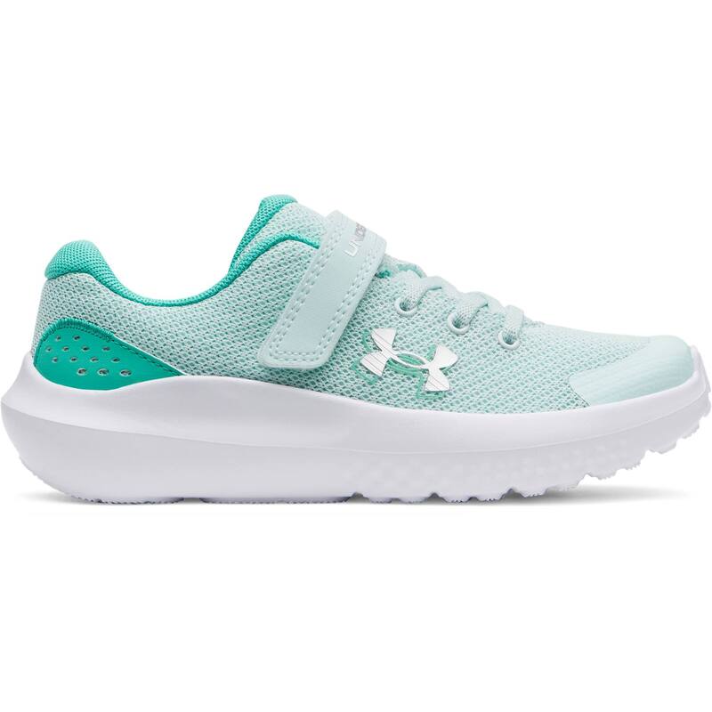 アンダーアーマー レディース シューズ スニーカー Under Armour Surge 4 AC Little Kids Running Shoes Refresh Mint Metallic ペパーミント