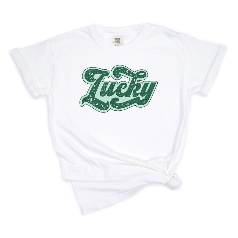 Simply Sage Market レディース トップス ティーシャツ Simply Sage Market Lucky Retrough Garment Dyed Tees White 白いこと トップス-レディースファッション