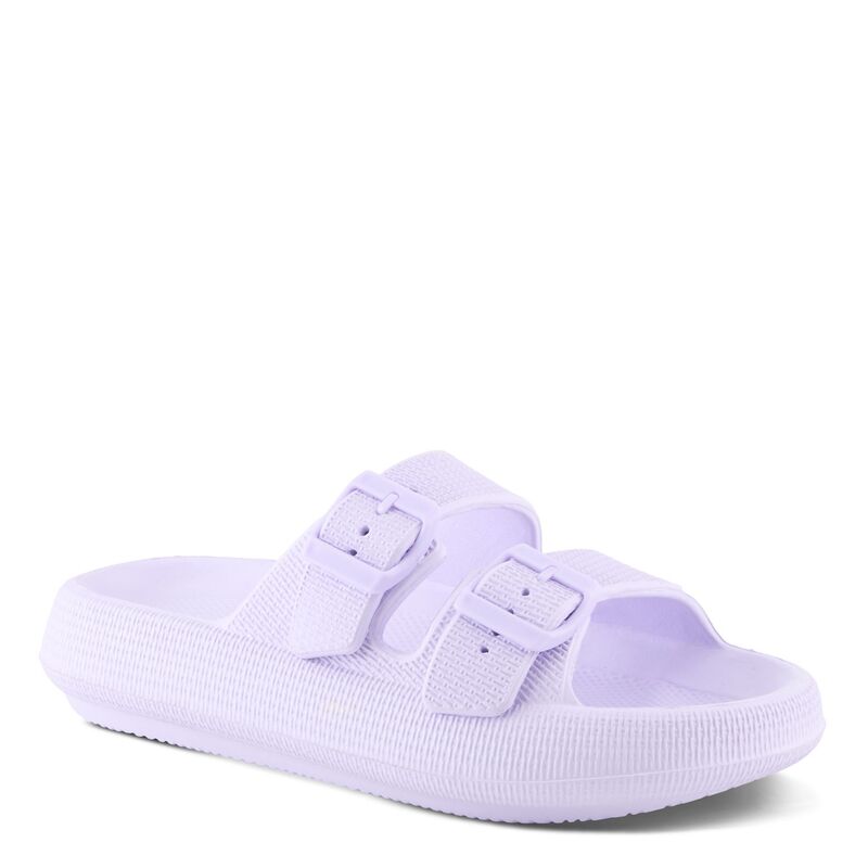 フレクサス レディース シューズ サンダル Flexus by Spring Step Bubbles Women\u0027slide Sandals Lilac 紫はしどい サンダル-コンフォートサンダル