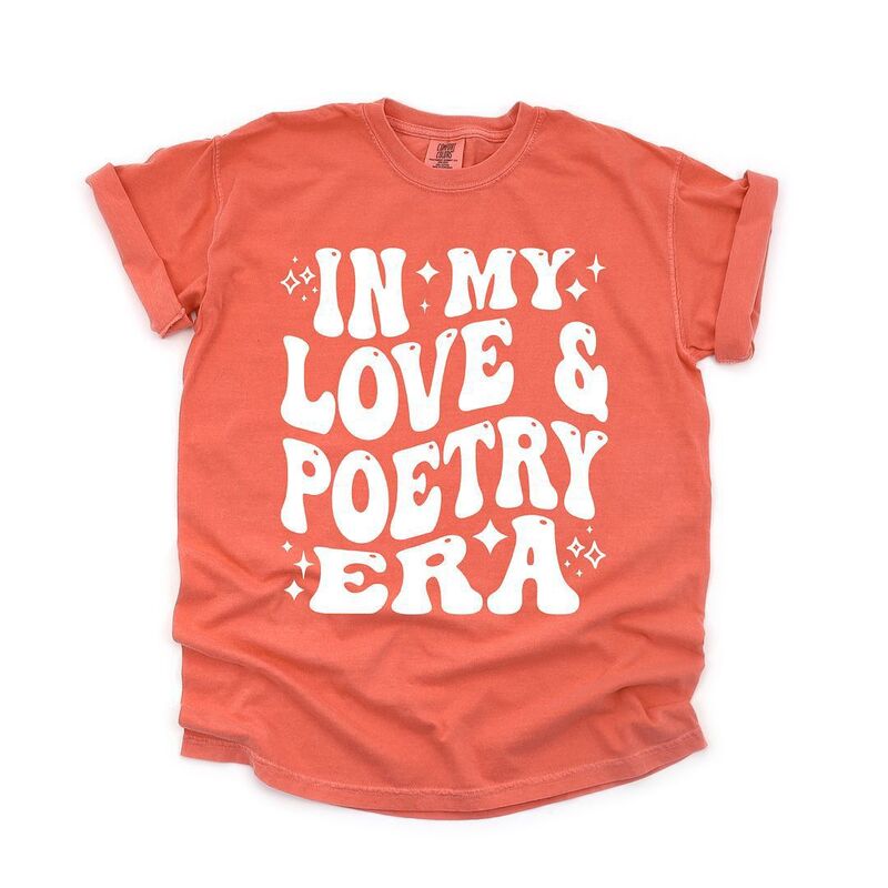 Simply Sage Market レディース トップス ティーシャツ Simply Sage Market Poetry Era Garment Dyed Tees Bright Salmon 年魚 トップス-Tシャツ・カットソー-レディースファッション