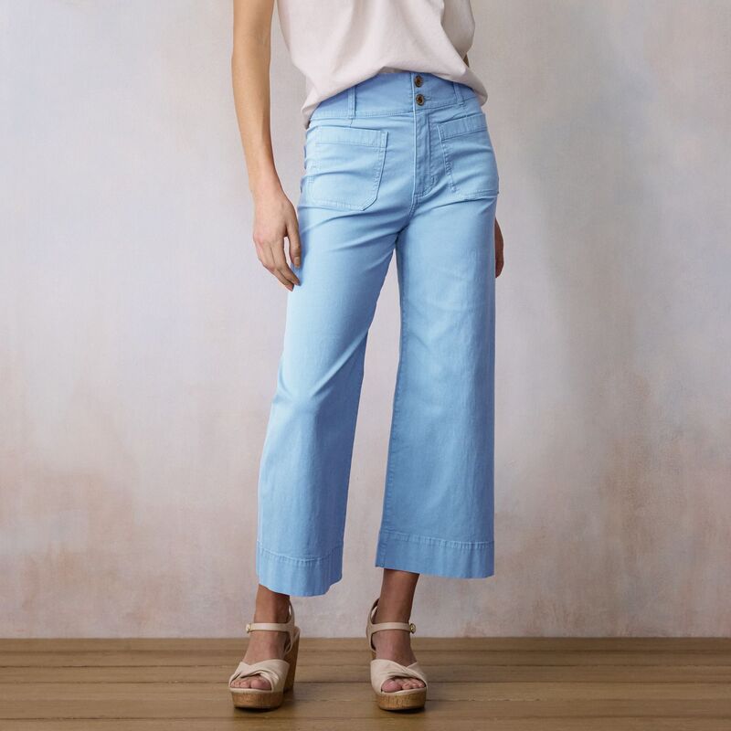 LC Lauren Conrad レディース ボトムス カジュアルパンツ ワイドレッグ プチ Petite LC Lauren Conrad Super High Rise Wide Leg Cropantsecret Peri｜ReVida 店 8,345円