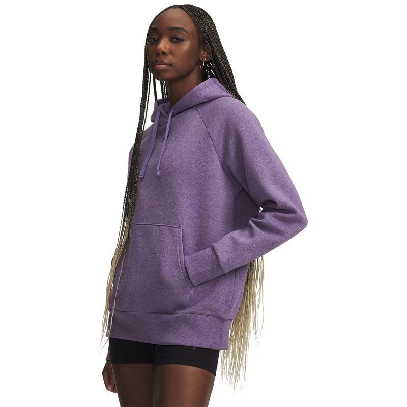 アンダーアーマー レディース トップス Tシャツ フリース パーカー Women's Under Armourival Fleece Hoodie Purple Luxe Heather ヘザー｜ReVida 店