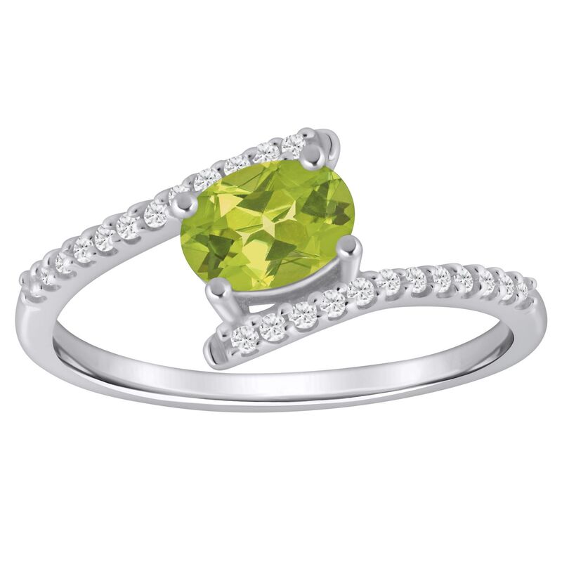 Alyson Layne レディース アクセサリー リング Alyson Layne 10k Gold Oval Shape 1/6 Carat.W. Lab-Grown Diamond Ring Peridot ゴールド|ReVida 店