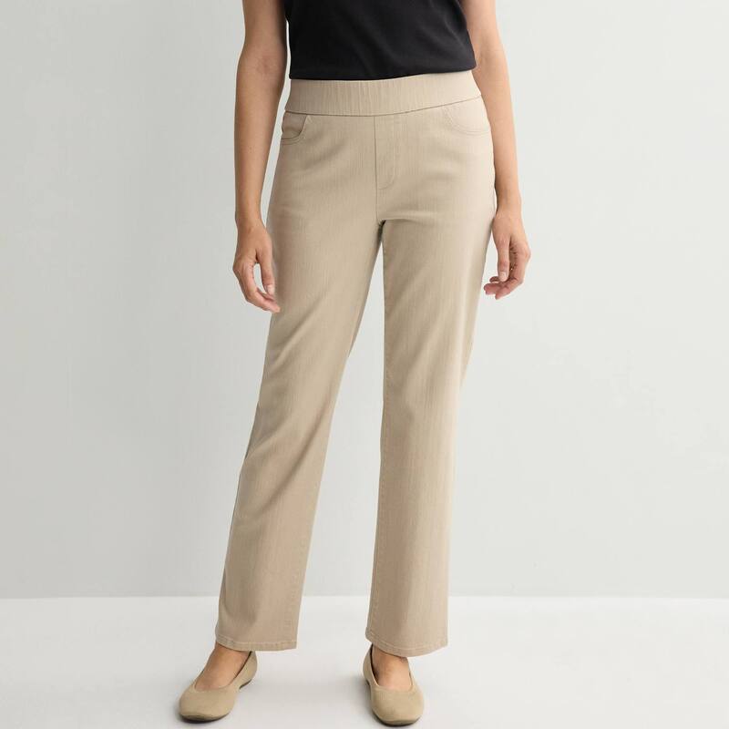 クロフト＆バロー レディース ボトムス カジュアルパンツ Women's Croft & Barrow Pull-On Stretch Twill Pants Cobbleston｜ReVida 店