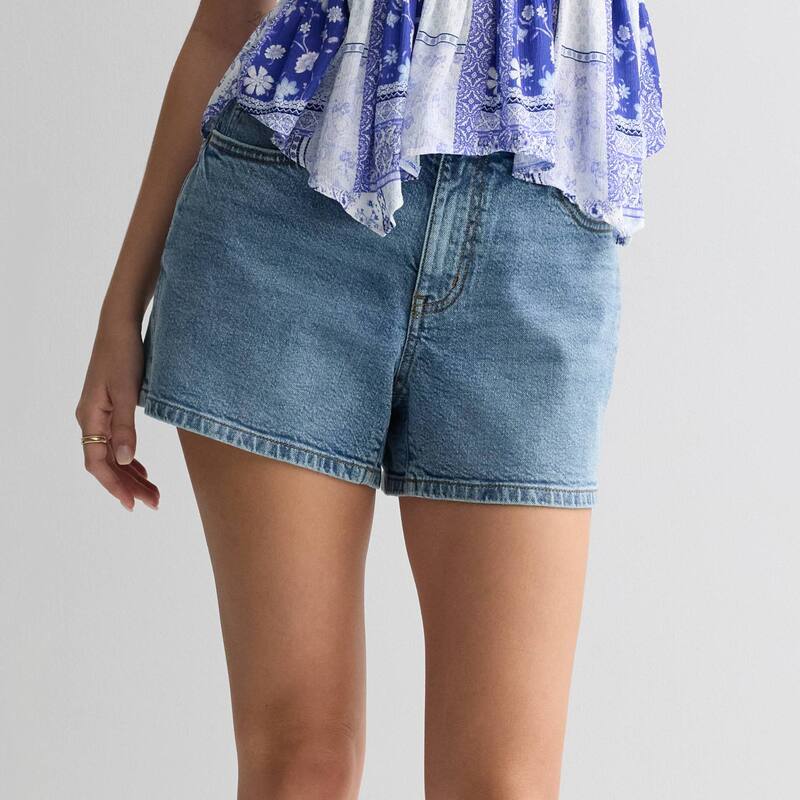 エスオー レディース ボトムス ハーフパンツ・ショーツ ミディ ショートパンツ Juniors SO Curvy Mid Rise Relaxed Midi Shorts Medium Tint