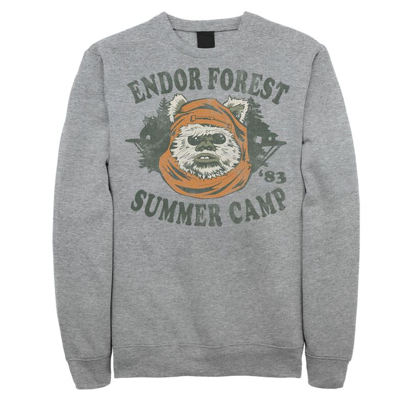 アニメ文字記号 レディース トップス プルオーバー フリース グラフィック Licensed Character Men\u0027star Wars Graphic Fleece Pullover Heather Gray 薄墨色