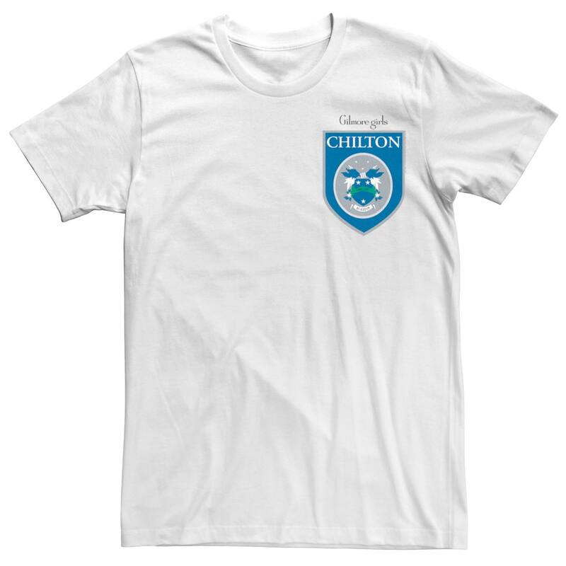 アニメキャラクター レディース トップス Tシャツ Licensed Character Men Gilmore Girls Chilton Academy Left Chest Badge Tee White ホワイト