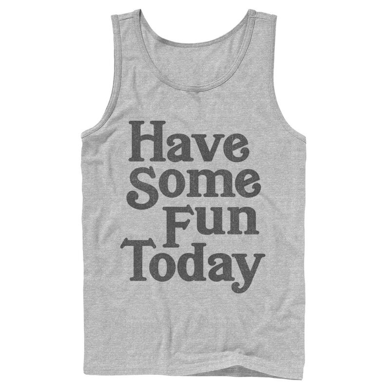 アニメキャラクター レディース トップス Tシャツ Licensed Character Men Fifth Sun \"Have Some Fun Today\" Tank Top Athletic Heather ヘザー