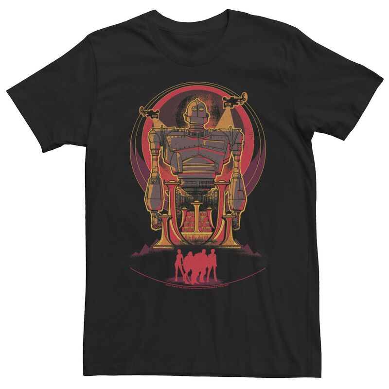 アニメキャラクター レディース トップス Tシャツ Licensed Character Men Ready Player One Giant Robot Silhouette Poster Tee Black ブラック