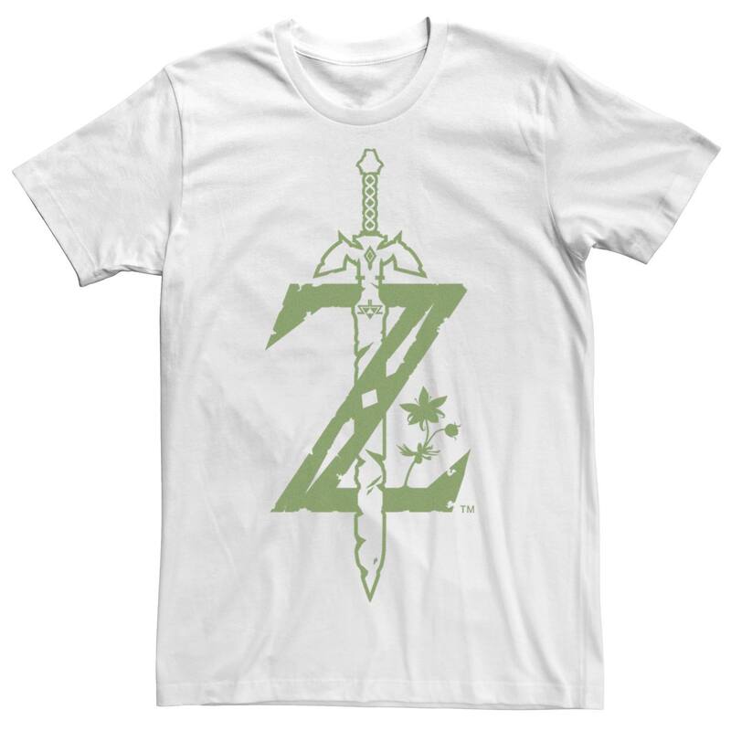 アニメキャラクター レディース トップス Tシャツ ロゴ Licensed Character Men Zelda Breath Of The Wild Z Logo Tee White ホワイト