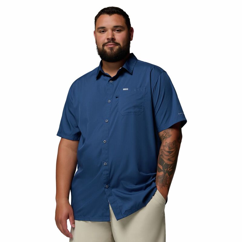 コロンビア レディース トップス Tシャツ トール Big & Tall Columbia Omni-Shade Slack Tide Camp Shirt Carbon｜ReVida 店 12,411円