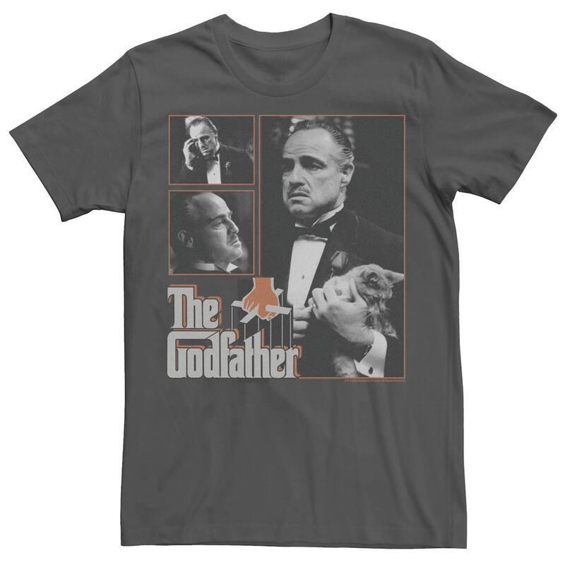 アニメキャラクター レディース トップス Tシャツ Licensed Character Men The Godfather Tee Charcoal チャコール