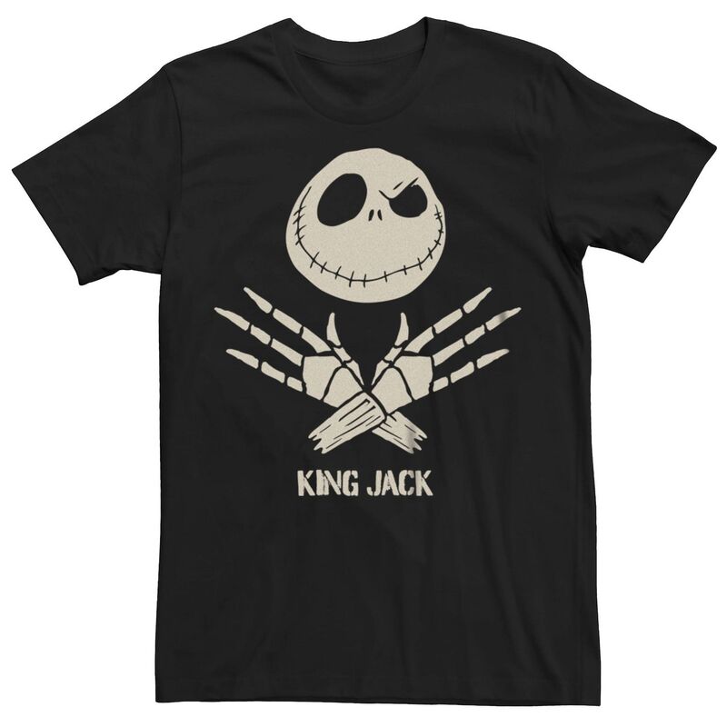 ディズニー レディース トップス Tシャツ グラフィック Disney Nightmare Before Christmas Men King Jack Graphic Tee Black ブラック