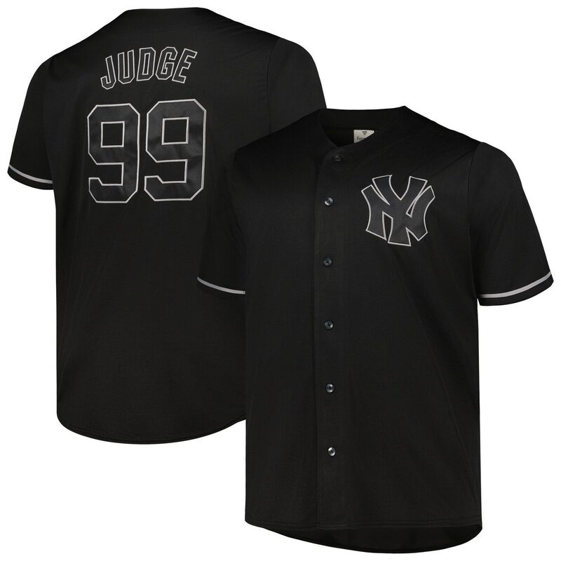 プロファイル レディース トップス ティーシャツ トール ティーシャツ Profile Men\u0027s Aaron Judge Black New York Yankees Big \u0026 Tall Pop Fashion Jerseynk Black 黒いこと Tシャツ・カットソー-トップス