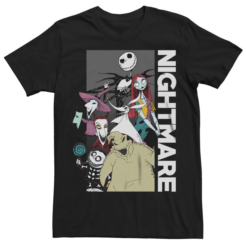 ディズニー レディース トップス Tシャツ Disney Nightmare Before Christmas Mencary Group Shot Black ブラック