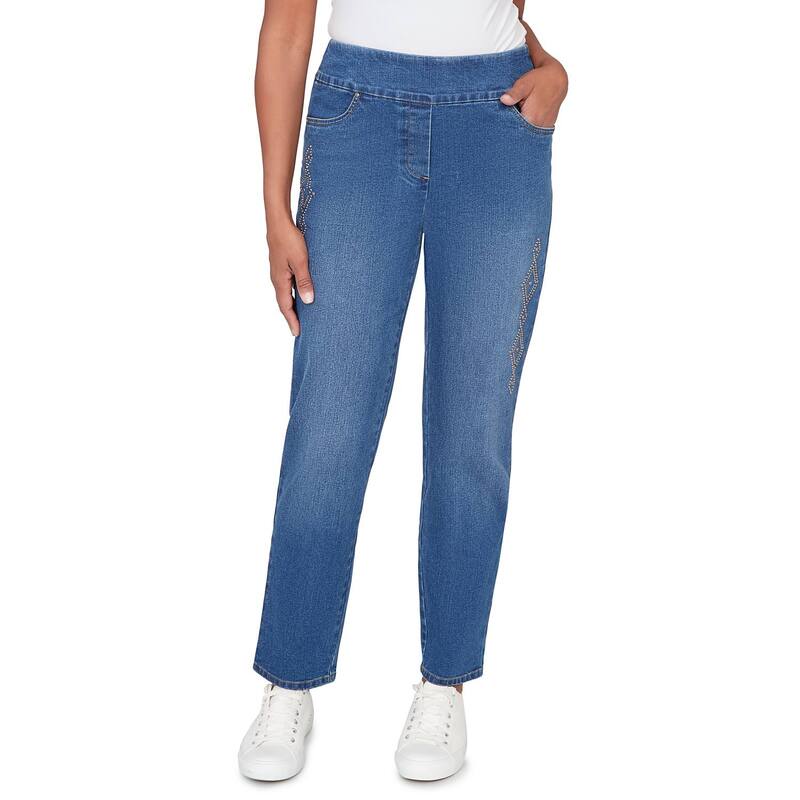 アルフレッド ダナー レディース ボトムス 心地好いズボン下 ジーンズ デニム Women ’ s Alfredunner Geometric Heat Super Stretch Denim Short Length Jeans Medium Indigo インディゴ