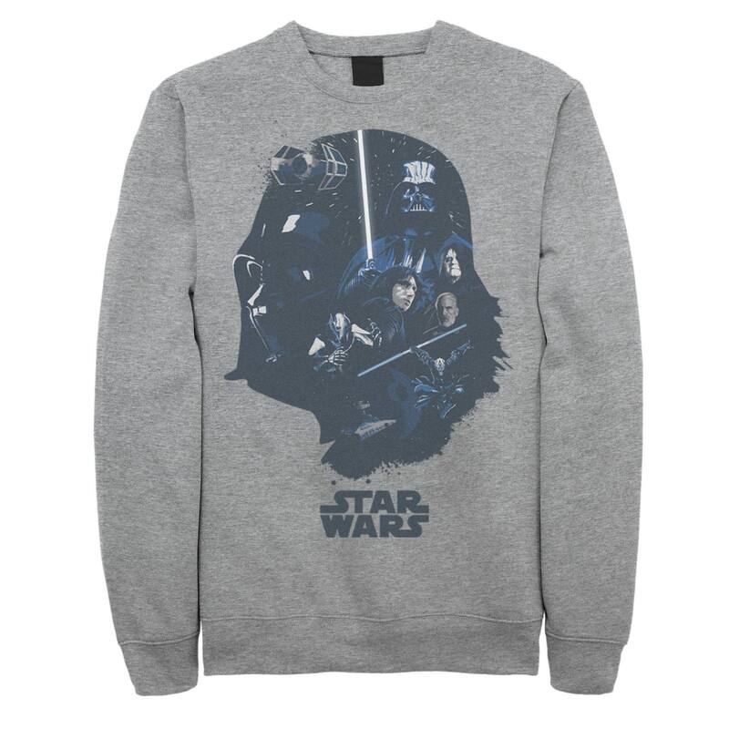 はやりっ子 ウォーズ レディース トップス プルオーバー 流汗 Men\u0027star Wars Darth Vader Dark Side Sweatshirt Athletic Heather ギョリュウモドキ