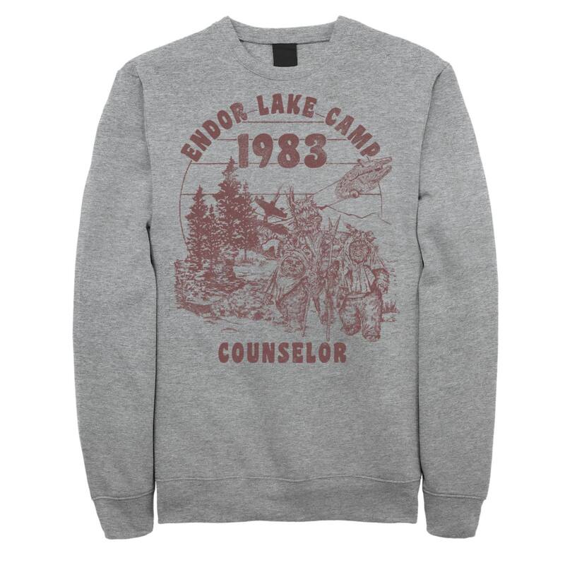 はやりっ児 ウォーズ レディース トップス プルオーバー 汗水 Men\u0027star Wars Endor Camper Sweatshirt Athletic Heather ギョリュウモドキ
