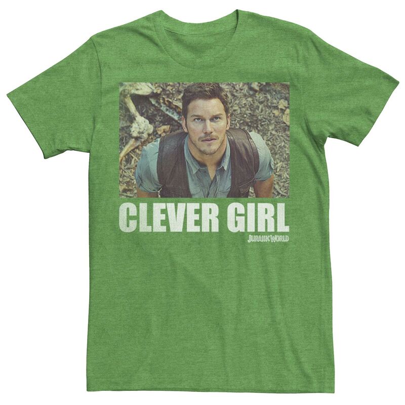 アニメキャラクター レディース トップス Tシャツ グラフィック Licensed Character Men Jurassic World Clever Girl Owen Movie Still Graphic Tee Kelly Heather ヘザー
