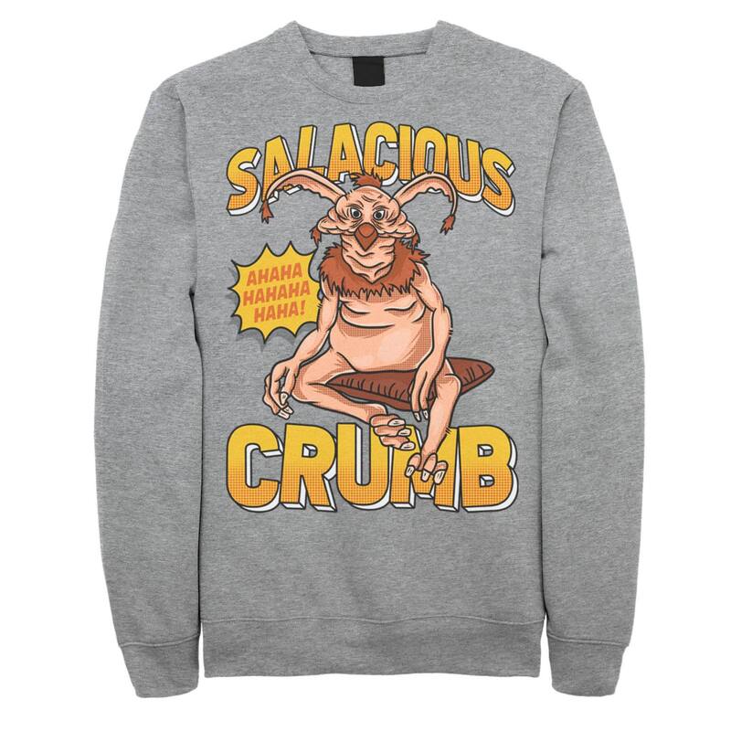 アニメ文字記号 レディース トップス ティーシャツ 流汗 Licensed Character Men\u0027star Warsalacious Crumb Comic Portrait Sweatshirt Athletic Heather ギョリュウモドキ トップス-Tシャツ・カットソー