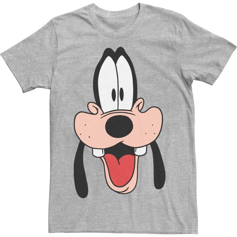 ディズニー レディース トップス Tシャツ Disney A Goofy Movie Goofy Big Face Men Tee Athletic Heather ヘザー
