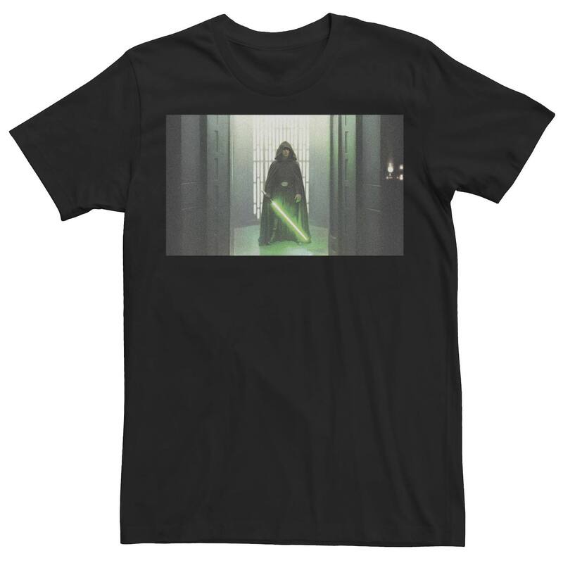 アニメキャラクター レディース トップス Tシャツ Licensed Character Men The Mandalorian Lone Hero Tee Black ブラック