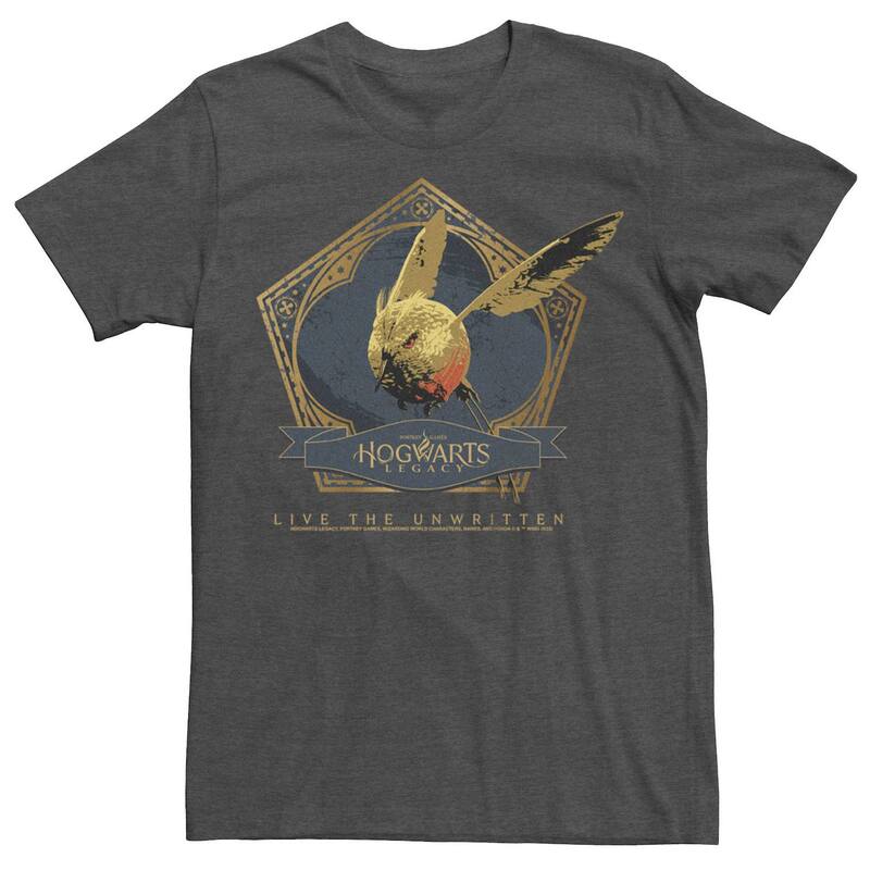 アニメキャラクター レディース トップス Tシャツ Licensed Character Men Hogwarts Legacy The Unwritten Tee Charcoal Heather チャコール