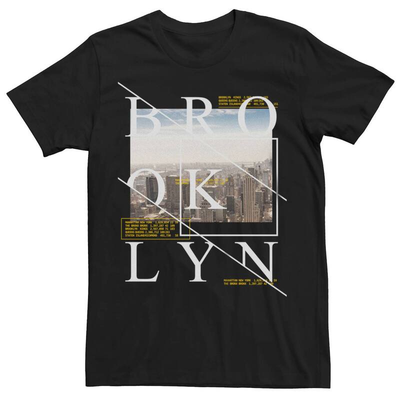 アンブランデッド レディース トップス Tシャツ グラフィック Unbranded Men Brooklyn Skyline Photo Graphic Tee Black ブラック