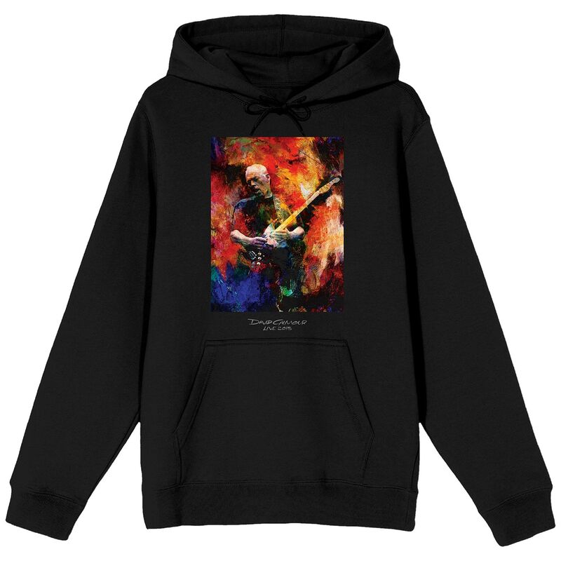 アニメ文字記号 レディース トップス プルオーバー パーカー グラフィック Licensed Character Men\u0027s David Gilmour Painted Artist Graphic Hoodie Black 黒いこと