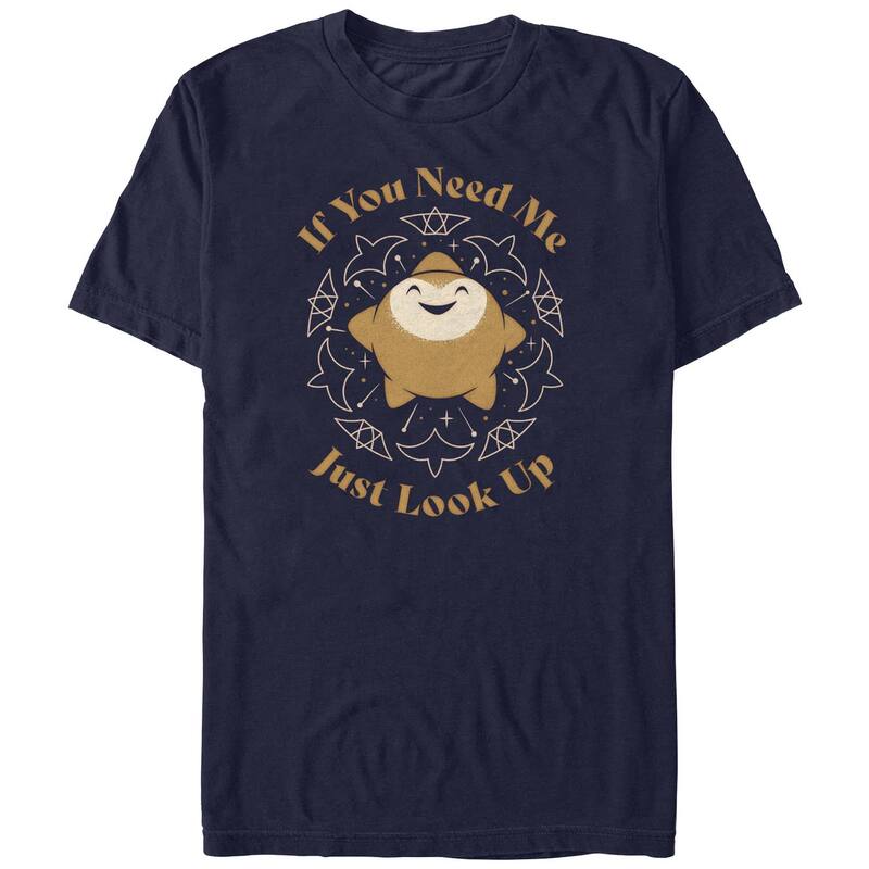 アニメキャラクター レディース トップス Tシャツ グラフィック Licensed Character Men Wish If You Need Me Just Look Up Graphic Tee Navy ネイビー
