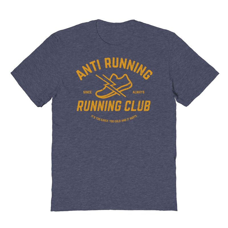 アニメキャラクター レディース トップス Tシャツ グラフィック Licensed Character Men Duke \u0026 Sons Anti Running Club Graphic Tee Navy Heather ヘザー