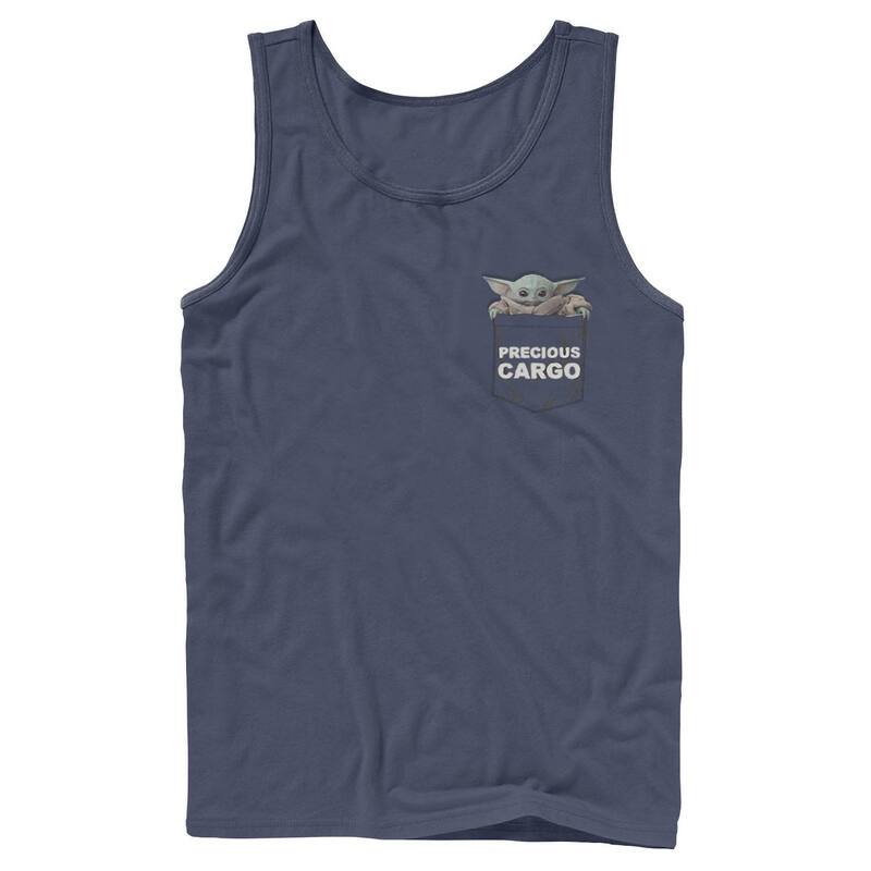 スター ウォーズ レディース トップス Tシャツ Mentar Wars The Mandalorian The Child Precious Cargo Pocketank Top Navy ネイビー