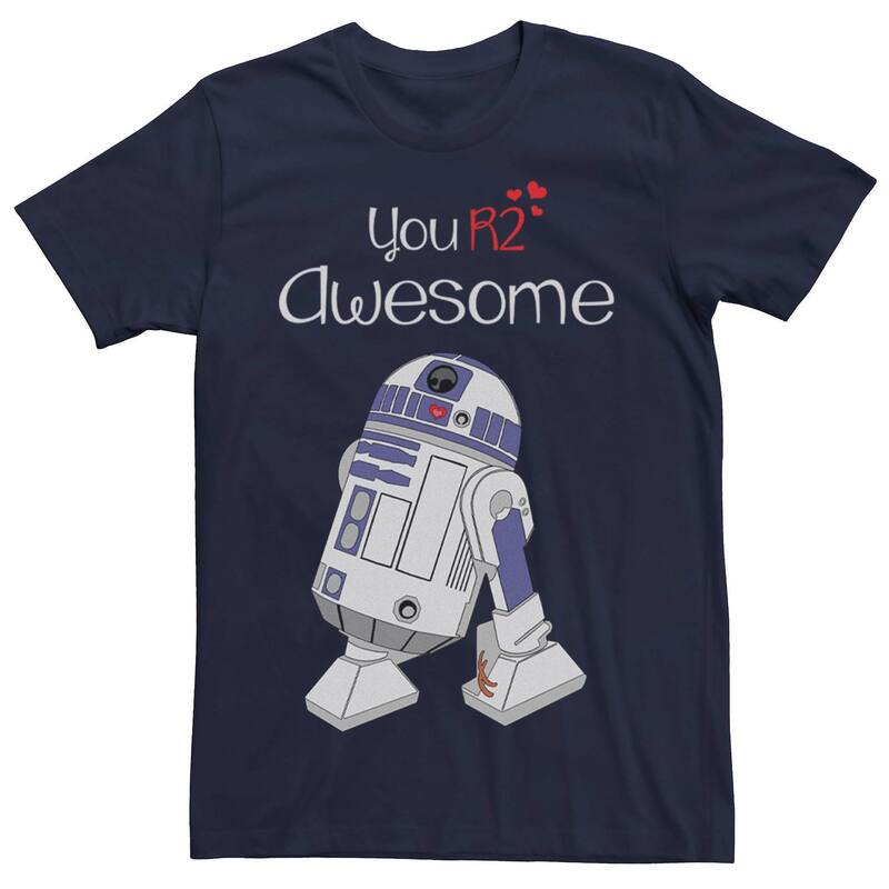 スター ウォーズ レディース トップス Tシャツ Mentar Wars R2-D2 Youre Awesome Tee Navy ネイビー
