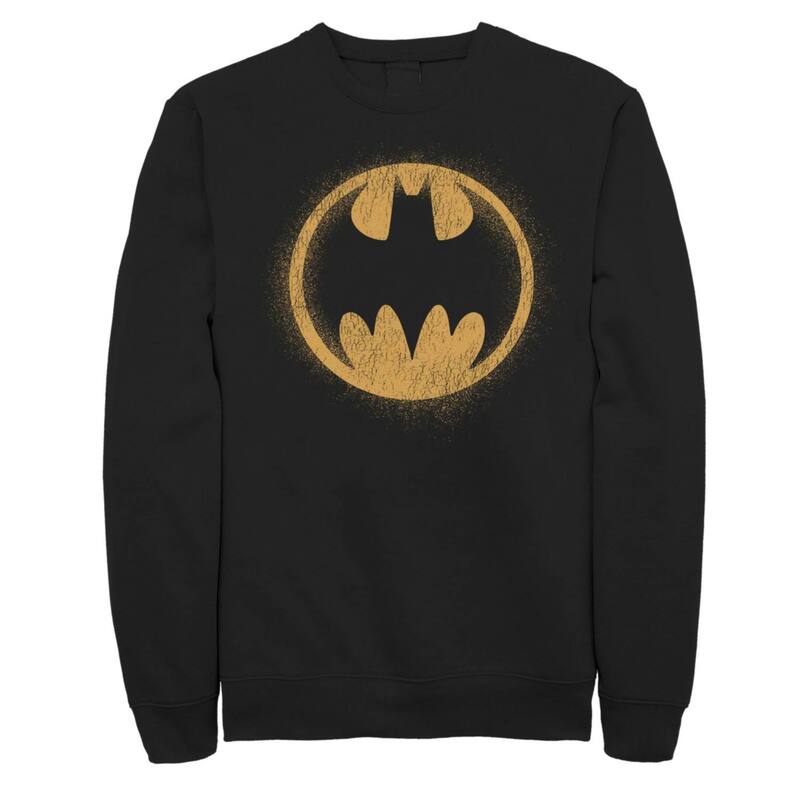 アニメ文字記号 レディース トップス プルオーバー 汗水 Licensed Character Men\u0027s Batman Classicircle Symbol Sweatshirt Black 黒いこと