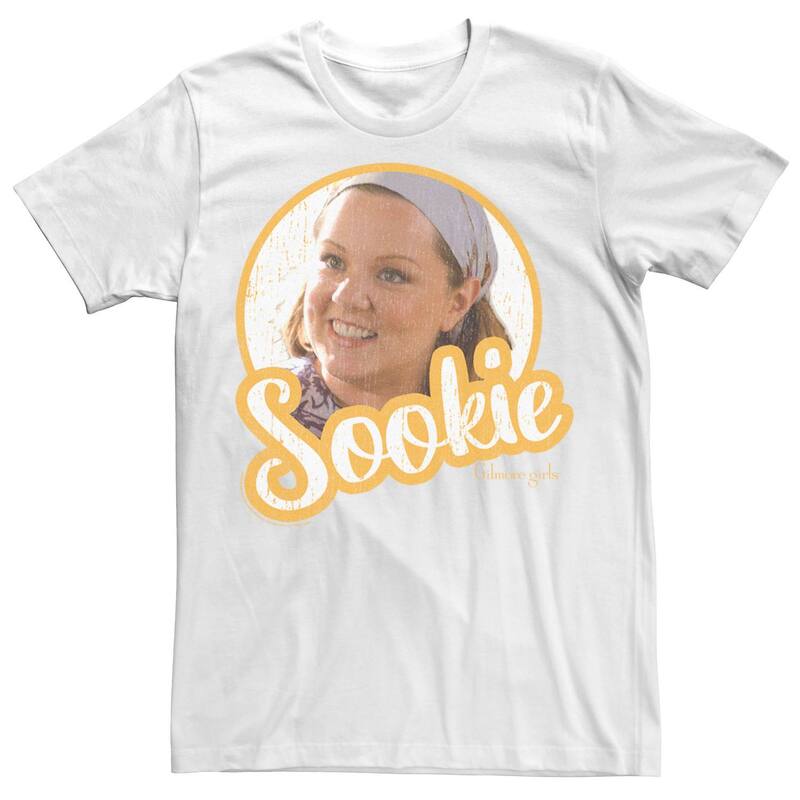 アニメキャラクター レディース トップス Tシャツ Licensed Character Men Gilmore Girlsookie Circle Portraitee White ホワイト