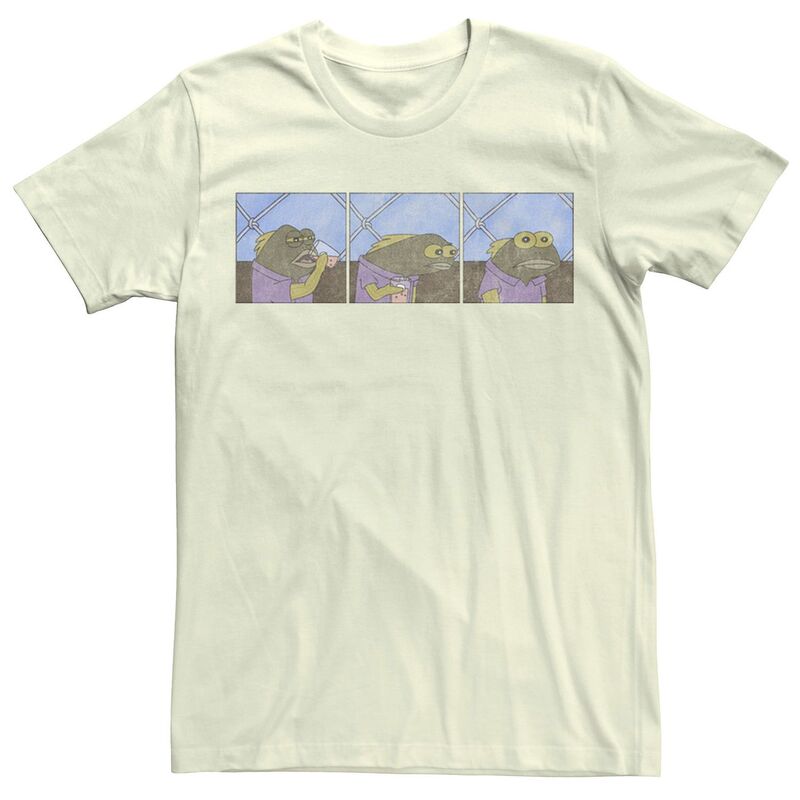 ニコロデオン レディース トップス Tシャツ パンツ Men Nickelodeon SpongeBob SquarePants Fish Sips Drink Meme Tee Natural