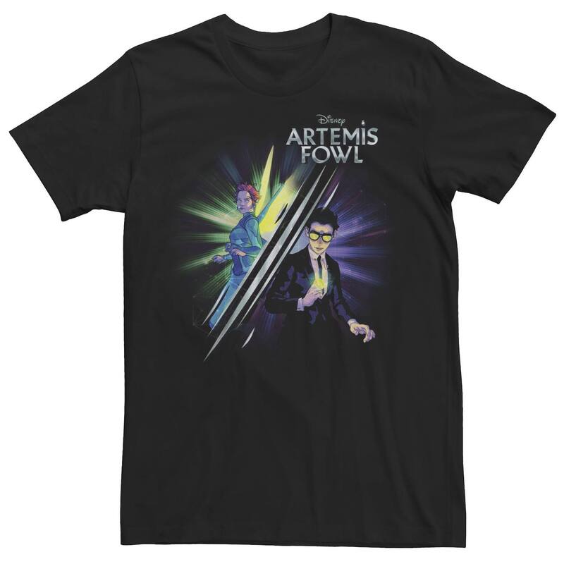 ディズニー レディース トップス Tシャツ Men Disney Artemis Fowl Holly Splitee Black ブラック
