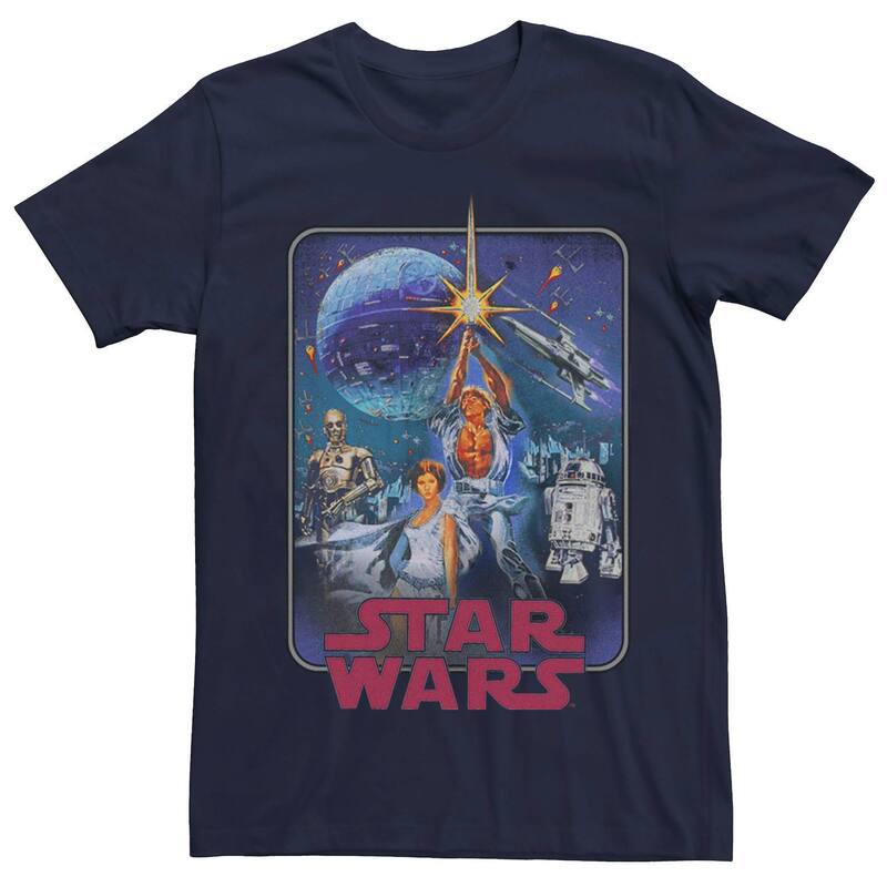 スター ウォーズ レディース トップス Tシャツ Mentar Wars Posteredux Tee Navy ネイビー