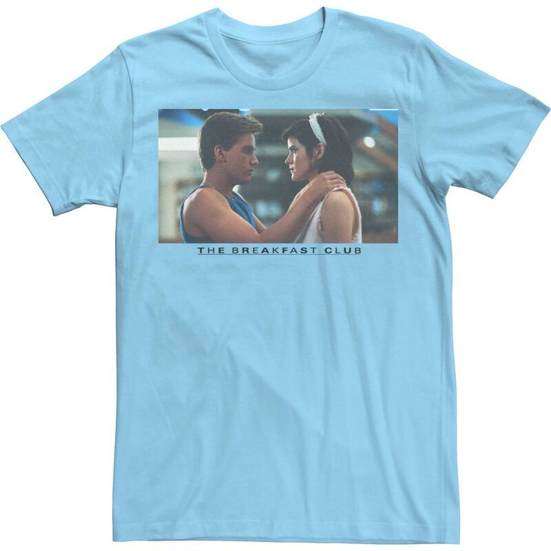 アニメキャラクター レディース トップス Tシャツ Licensed Character Men The Breakfast Clubreakfast Club Love Photo Real Tee Light Blue ブルー