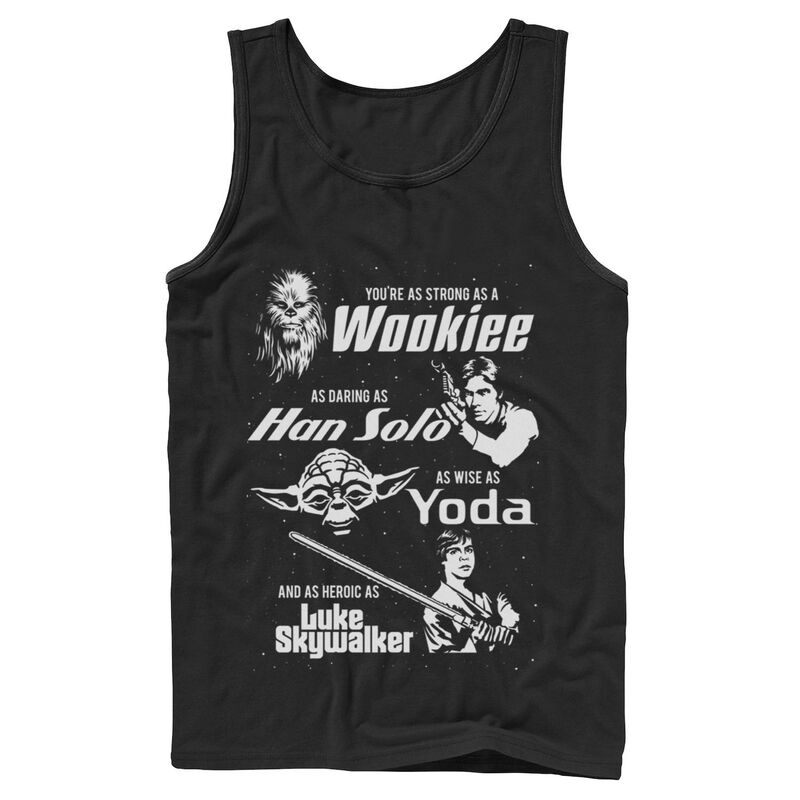 スター ウォーズ レディース トップス Tシャツ Mentar Warstrong Daring Wise Father Day Tank Top Black ブラック