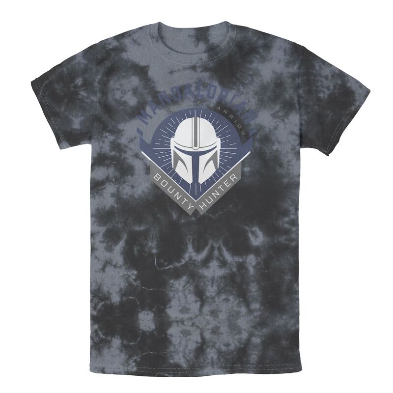 アニメキャラクター レディース トップス Tシャツ Licensed Character Men'star Wars The Mandalorian Warrior Emblem Tee Black Charcoal ブラック|ReVida 店
