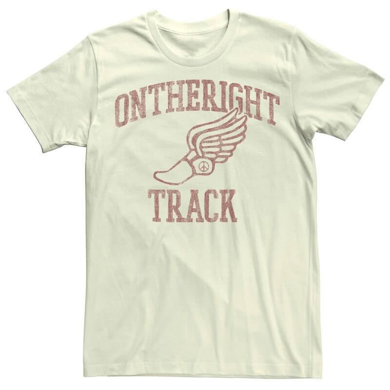 アニメキャラクター レディース トップス Tシャツ Licensed Character Men On The Rightrack Tee Natural