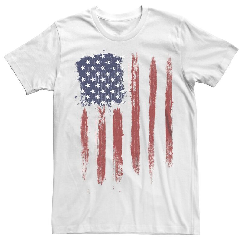 アンブランデッド レディース トップス Tシャツ グラフィック Unbranded Men USA Flagrunge Graphic Tee White ホワイト