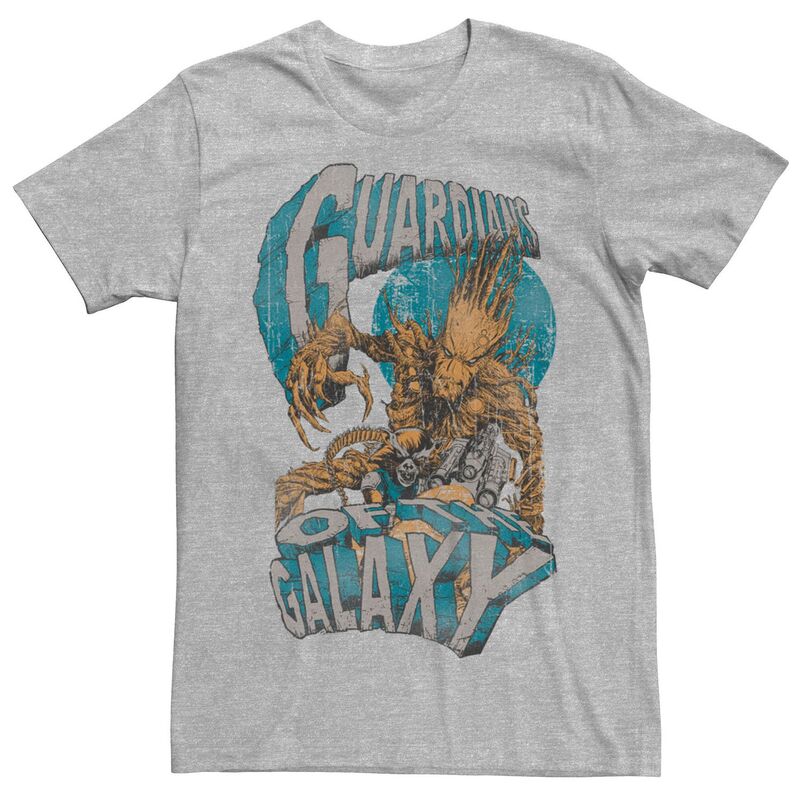 マーベル レディース トップス Tシャツ ヴィンテージ グラフィック Men Marvel Guardians Of The Galaxy Vintage Comicharacters Graphic Tee Athletic Heather ヘザー