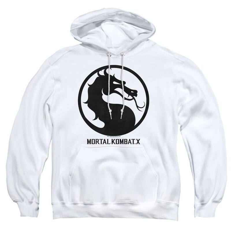 アニメ人となり レディース アウター 編み物・プルオーバー パーカー Licensed Character Mortal Kombat X Seal Adult Pull Over Hoodie White 白いこと レディースファッション-ニット・セーター