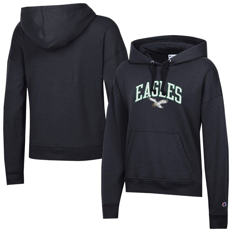 はやりっ子 レディース トップス プルオーバー パーカー Women\u0027s Champion Black Philadelphia Eagles Powerblend Hoodieag Black 黒いこと
